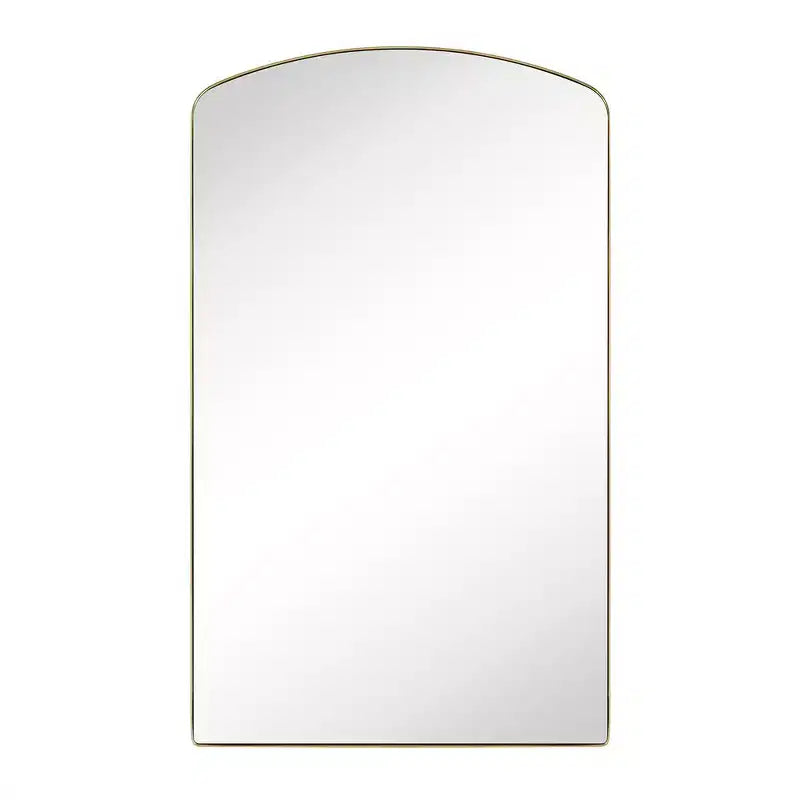 TEHOME Miroir mural de salle de bain avec cadre métallique arqué