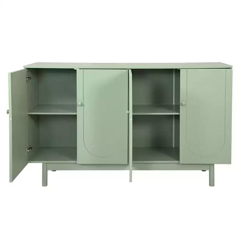 Bahut de buffet, meuble de rangement de cuisine moderne avec 4 portes et étagères réglables, buffet en bois pour couloir et salon