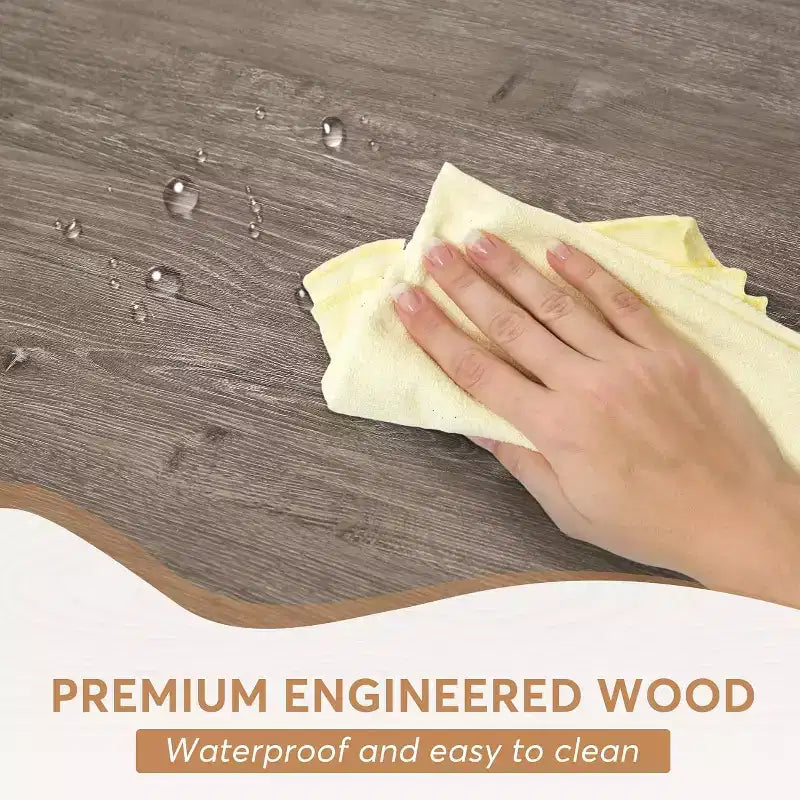 Table à manger rectangulaire en bois Lantine de 180 cm pour 6 personnes