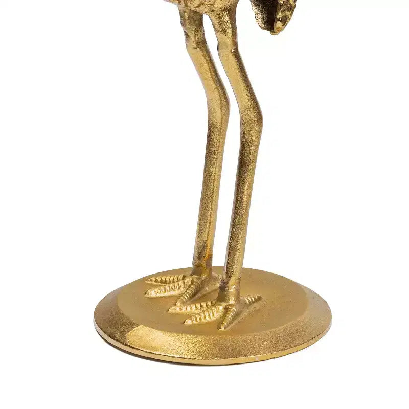 JONATHAN Y Blanche 25 Classic Mid-Century Glass Top Flamingo End Table