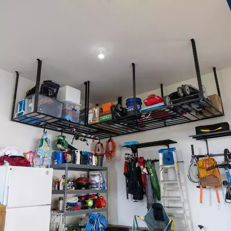 StoreYourBoard Rangement de Garage Suspendu Faber 3' x 8' avec Crochets | Supporte 317 kg