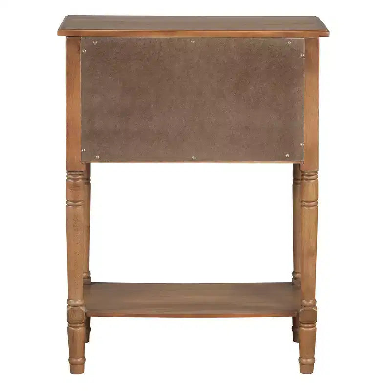 Console étroite Whisen avec trois tiroirs de rangement et étagère inférieure