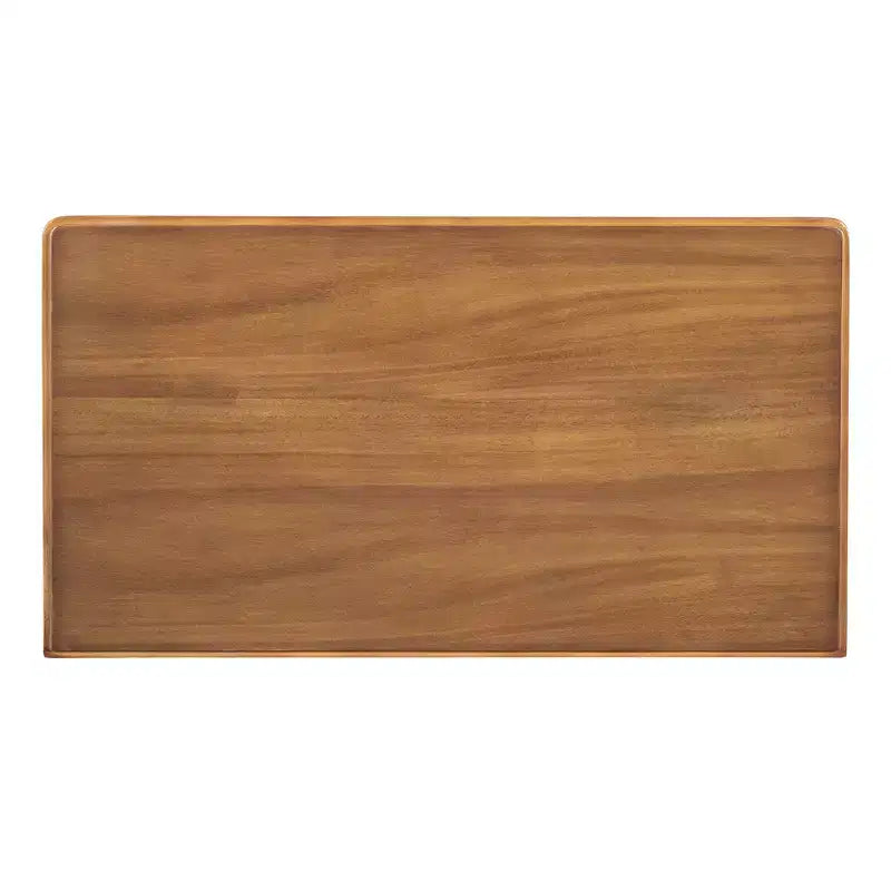 Console étroite Whisen avec trois tiroirs de rangement et étagère inférieure