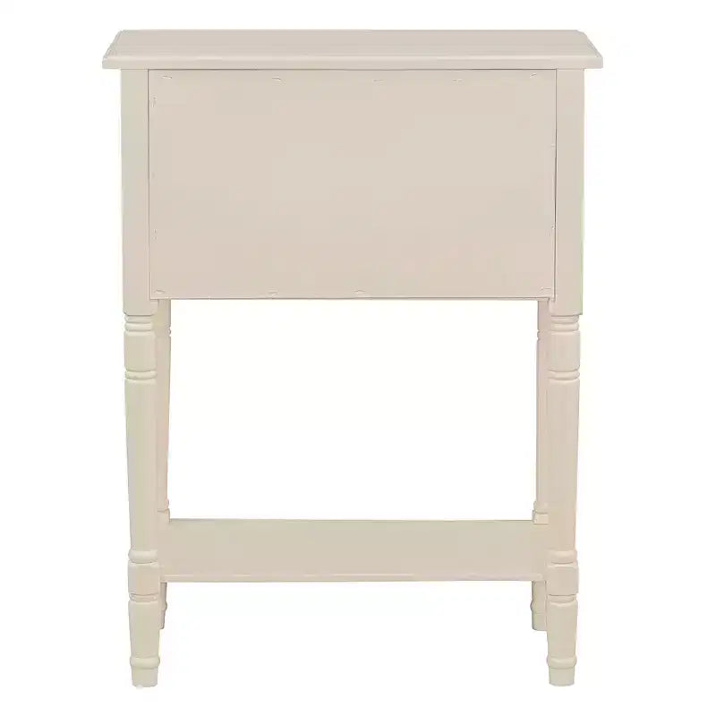 Console étroite Whisen avec trois tiroirs de rangement et étagère inférieure