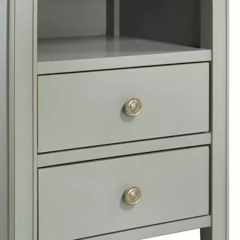 Comfort Pointe Winsley 2 Drawer Storage Nightstand