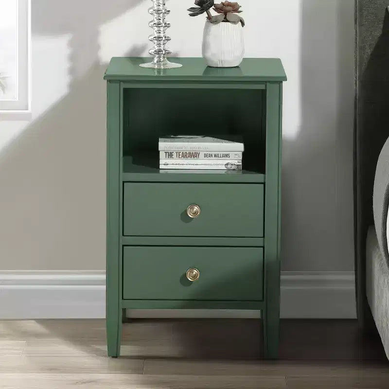 Comfort Pointe Winsley 2 Drawer Storage Nightstand