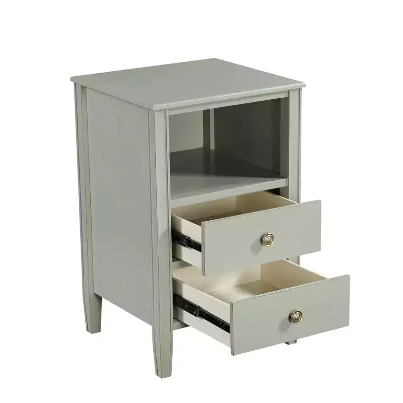 Comfort Pointe Winsley 2 Drawer Storage Nightstand