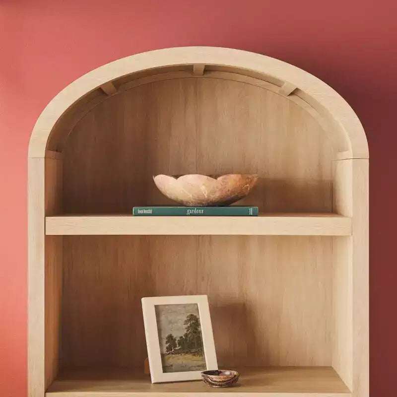 Bureau moderne 3 pièces Saracina Home avec 2 bibliothèques ouvertes en arche