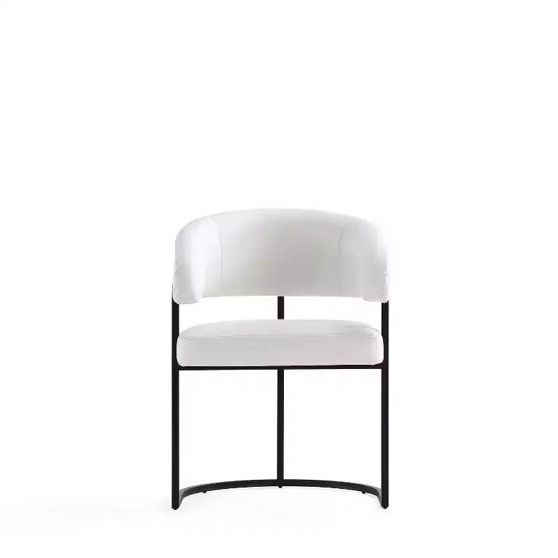 Chaise de salle à manger moderne Manhattan Comfort Augusta en similicuir