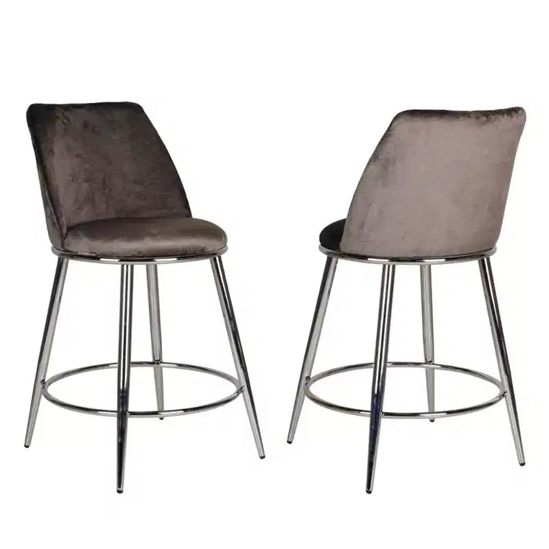 Ensemble de 2 tabourets de bar hauteur comptoir Nova Brassex