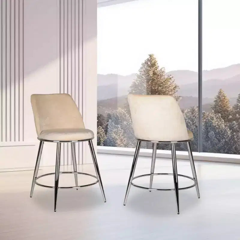 Ensemble de 2 tabourets de bar hauteur comptoir Nova Brassex