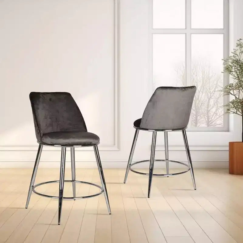 Ensemble de 2 tabourets de bar hauteur comptoir Nova Brassex