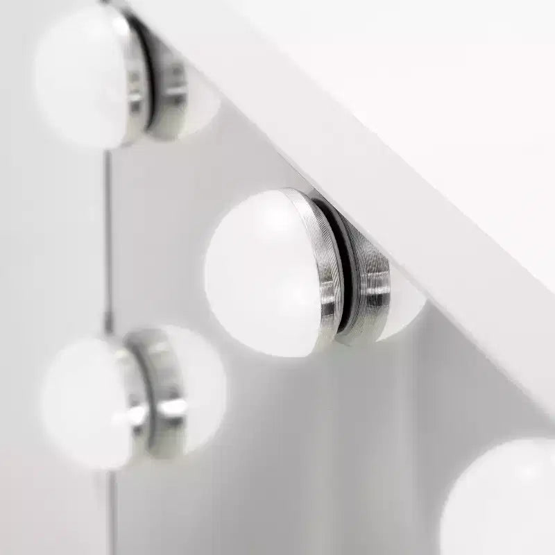 Miroir de courtoisie Zadro Hollywood à ampoules DEL, blanc