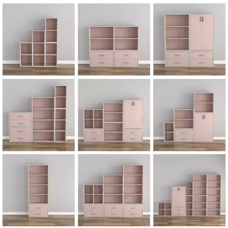 24/7 Shop At Home Bibliothèque moderne Silkpath à 3 cubes, empilable et modulable de 35,3 po