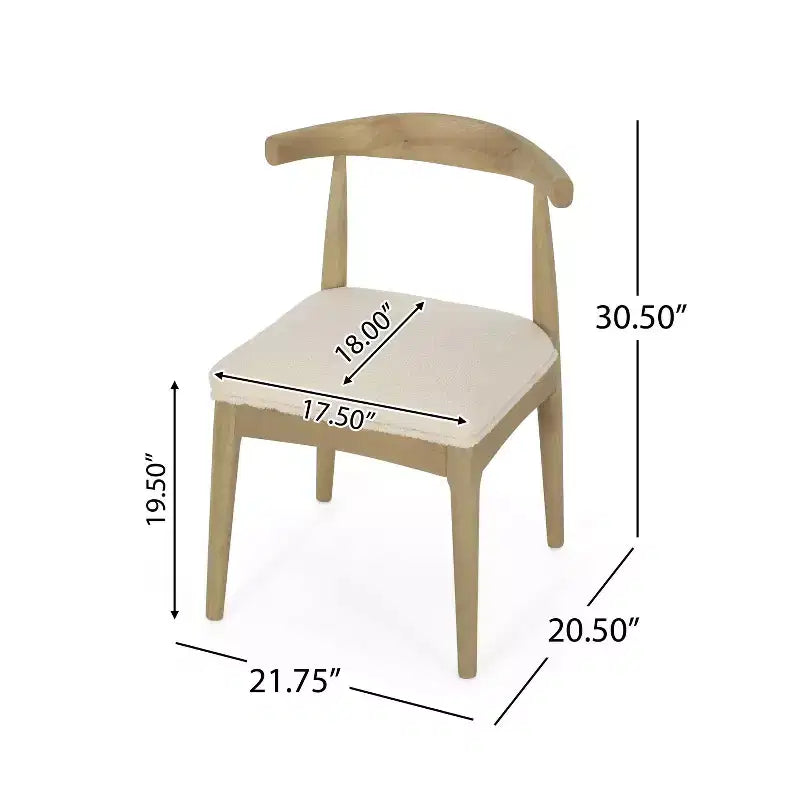 Christopher Knight Home Lot de 2 chaises de salle à manger Cortina