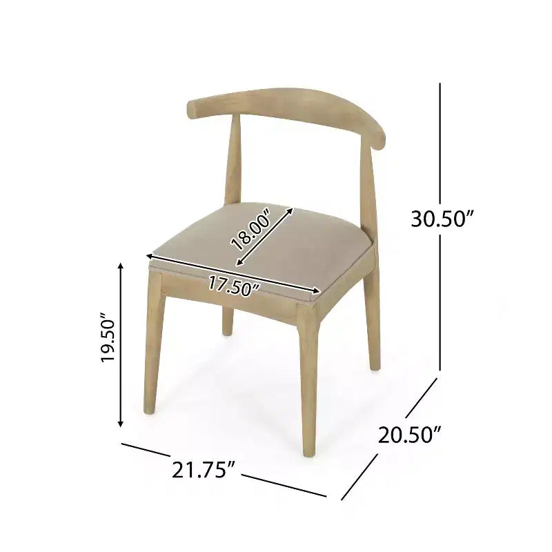 Christopher Knight Home Lot de 2 chaises de salle à manger Cortina