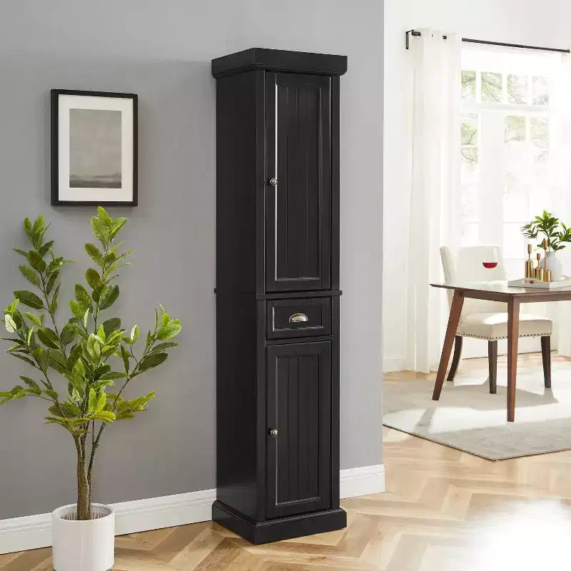 Crosley Seaside Tall Linen Storage Cabinet