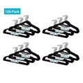 Cintres antidérapants en velours de qualité supérieure J&V TEXTILES, lot de 120, avec crochet rotatif à 360 degrés