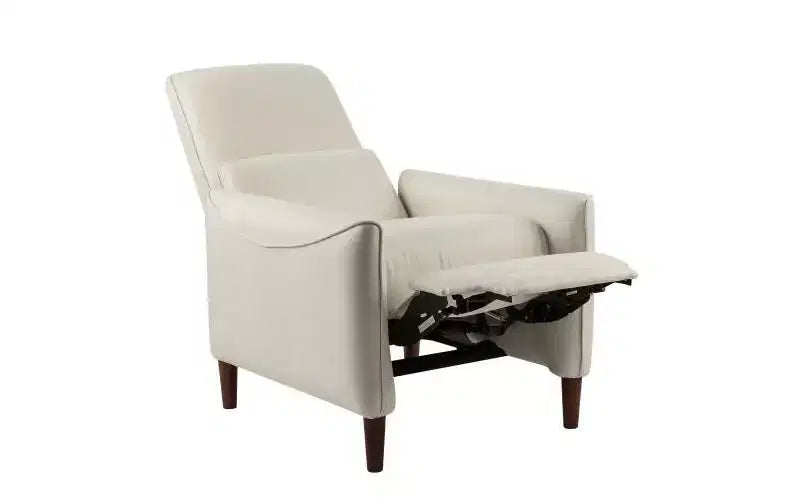 Fauteuil inclinable rembourré Christopher Knight Home Owen avec pieds fuselés en bois d'hévéa