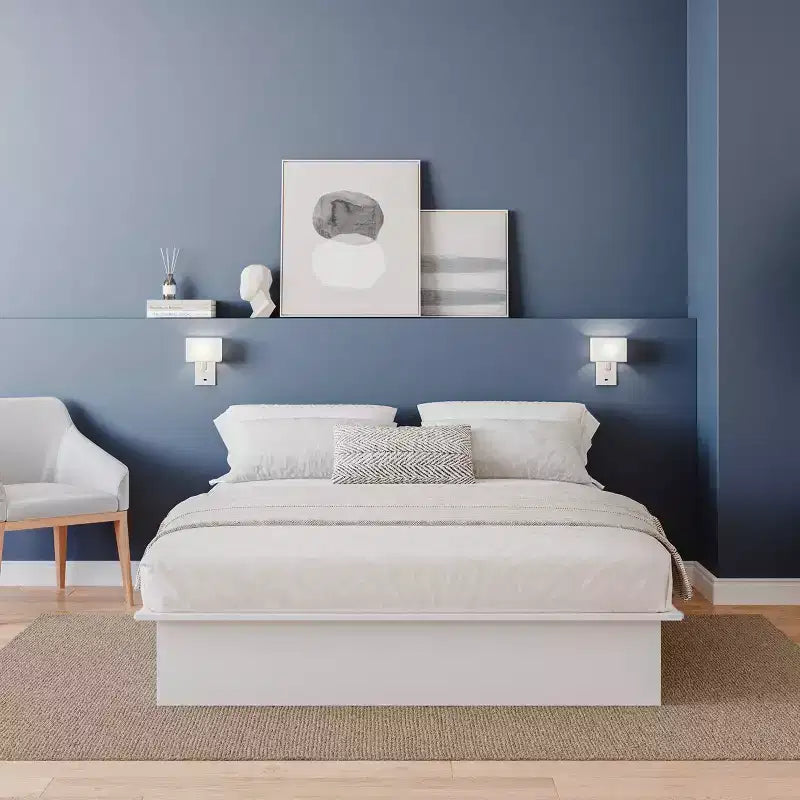 Lit plateforme Nexera Queen Valere, aucun sommier tapissier requis