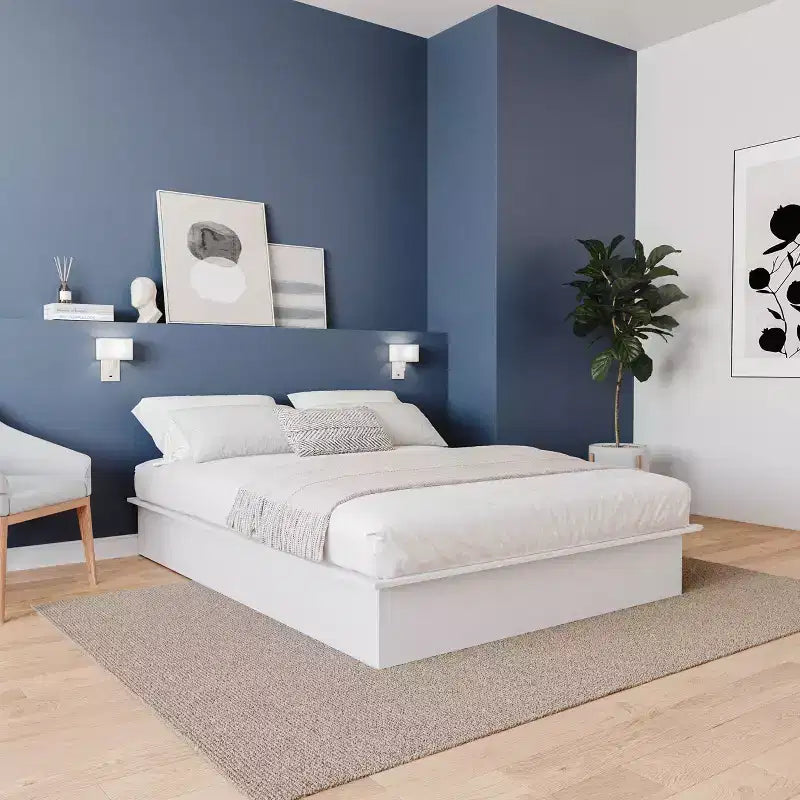 Lit plateforme Nexera Queen Valere, aucun sommier tapissier requis