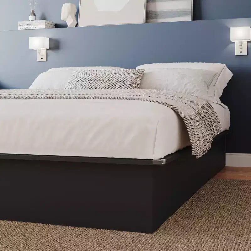 Lit plateforme Nexera Queen Valere, aucun sommier tapissier requis