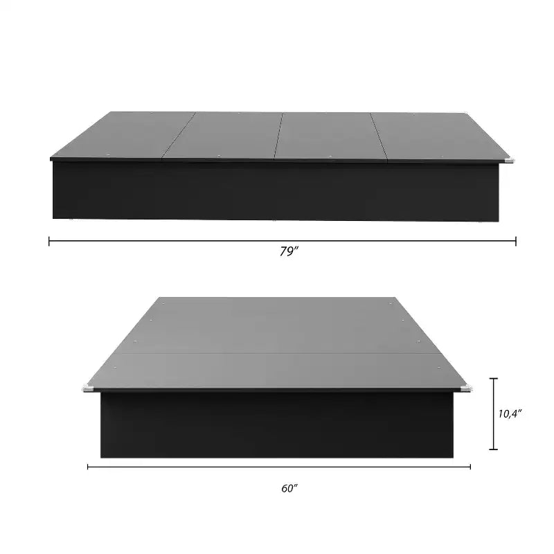 Lit plateforme Nexera Queen Valere, aucun sommier tapissier requis